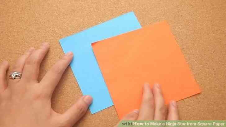 Image intitulée Faire une Étoile Ninja à partir de Carrés de Papier de l